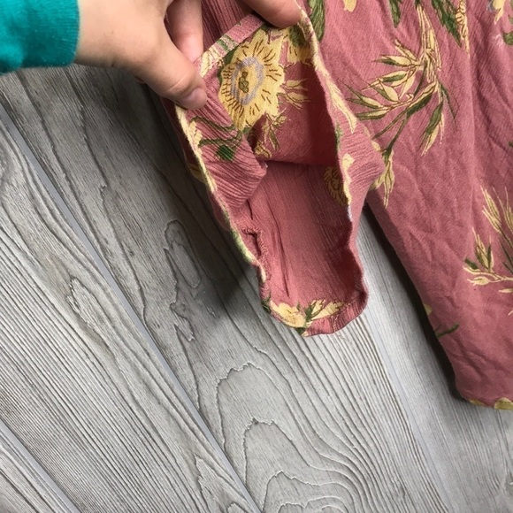 Hint of Blush Pink Floral Long Sleeve Dress NWT Large - Picture 4 of 10